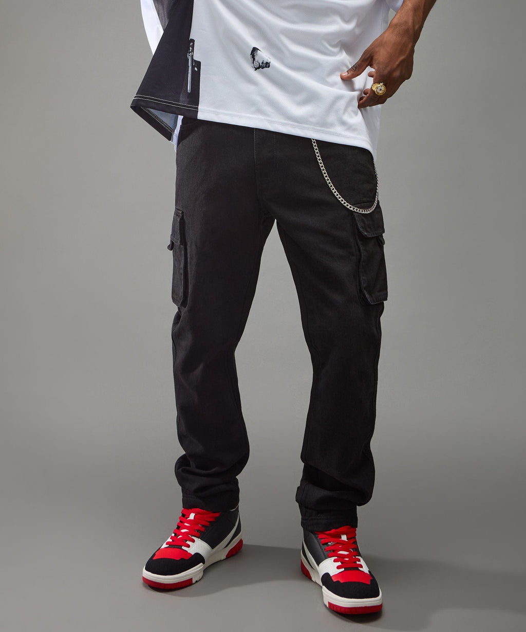 Classic Utility Cargo Pants - Black