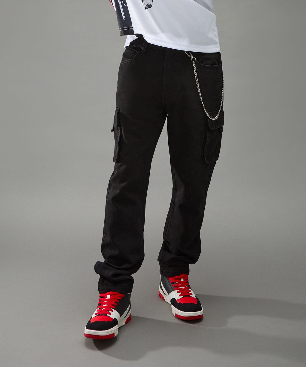Classic Utility Cargo Pants - Black