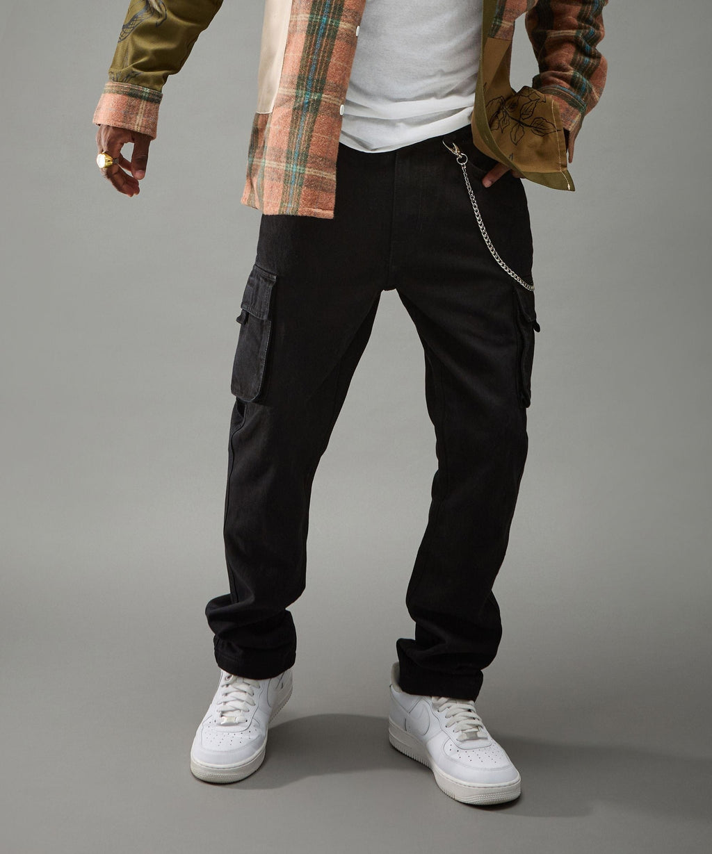 Classic Utility Cargo Pants - Black