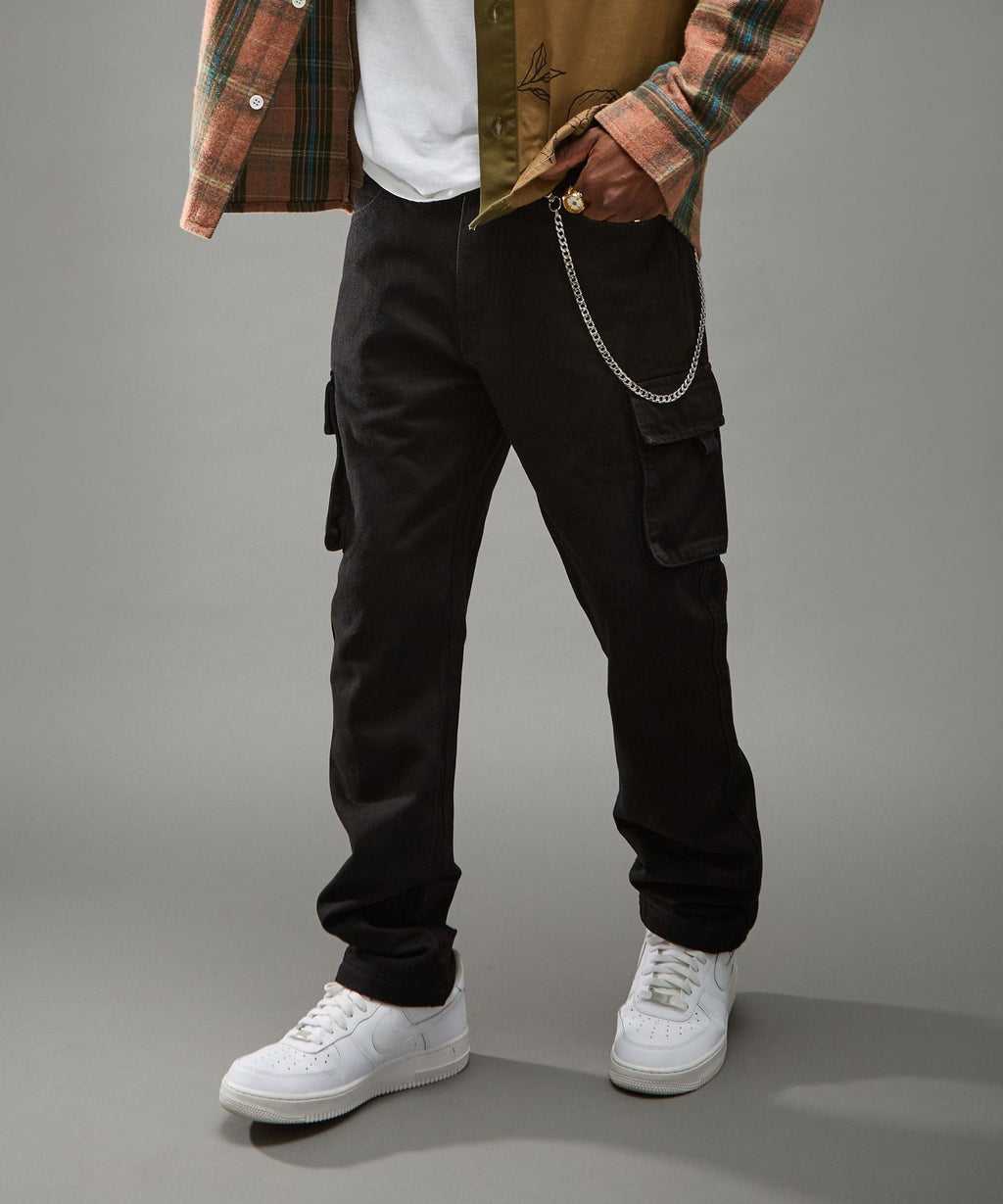 Classic Utility Cargo Pants - Black