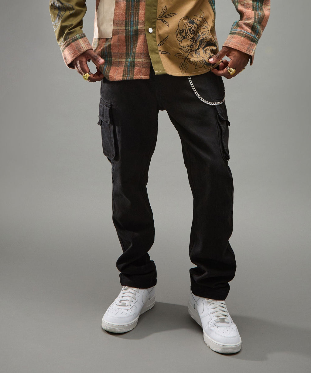 Classic Utility Cargo Pants - Black