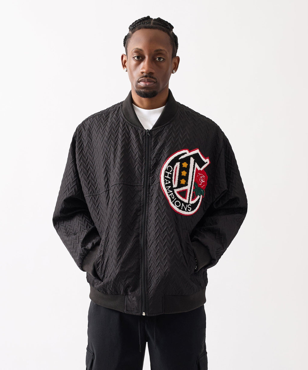 Coaches Chenille Jacket  - Black